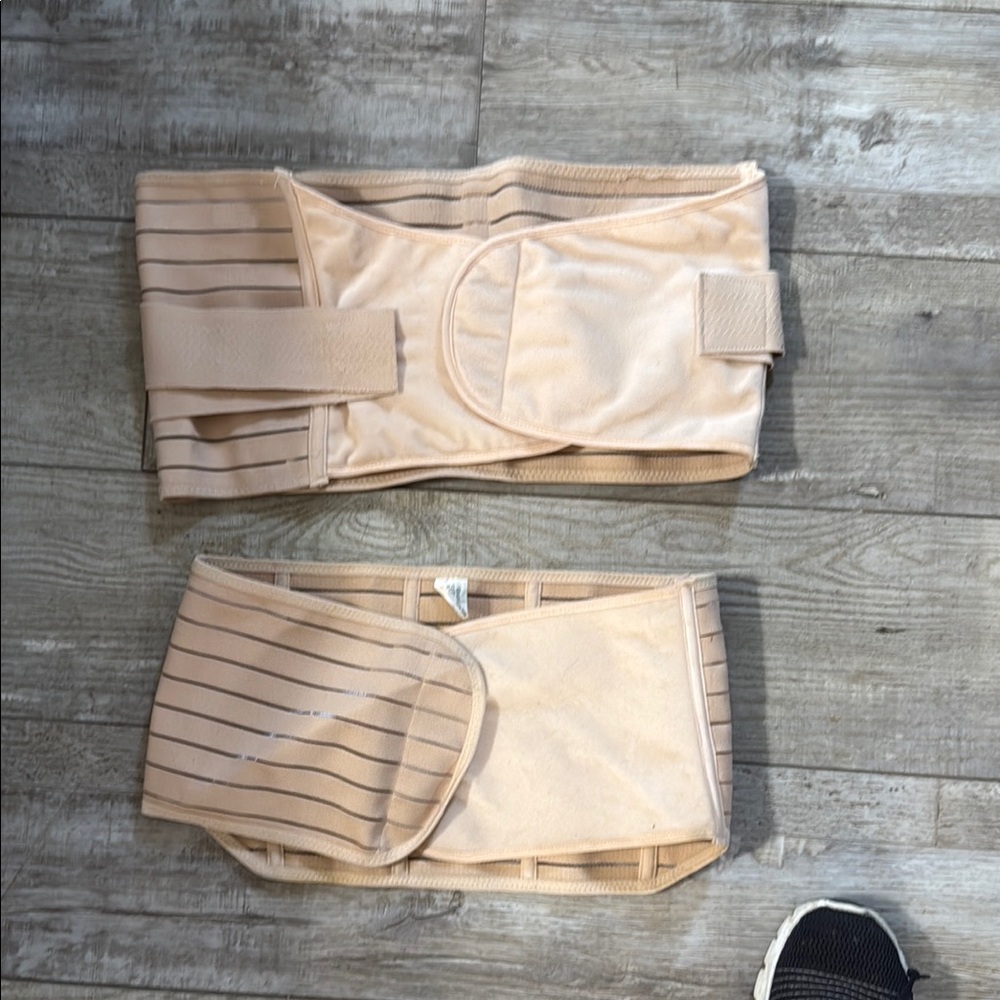 2 Beige Waist/belly Support Belt pregnancy